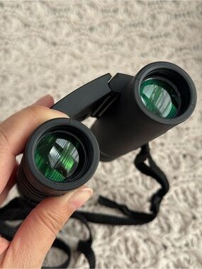 OMZER 12x25 Waterproof Compact Travel Binoculars Set